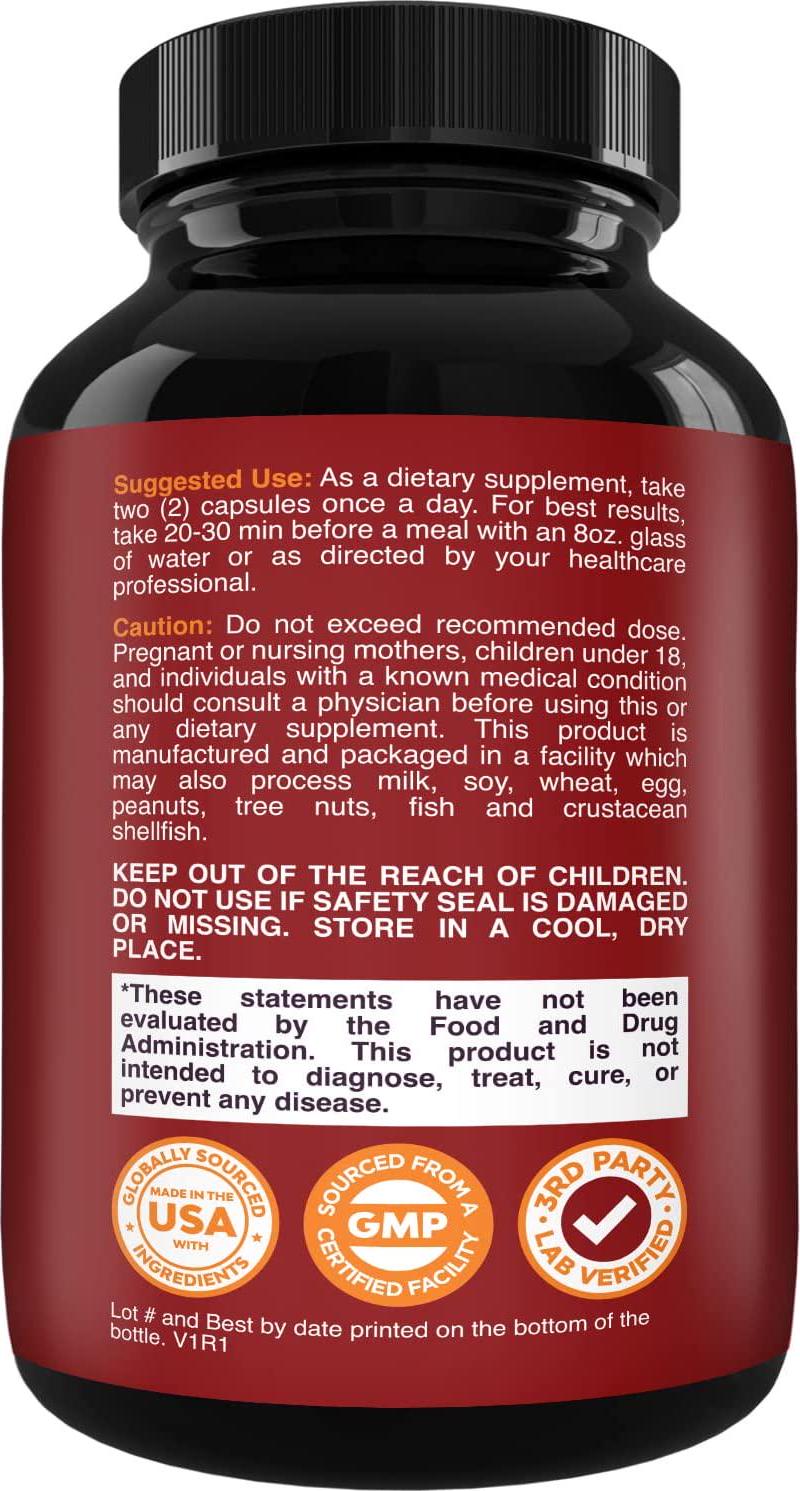 Energizing Nitric Oxide Supplement for Men - Nitric Oxide Pills for Men with Beet Root Powder and L-Arginine L-Citrulline Amino Acids for Intense Muscle Growth Performance Endurance and Recovery