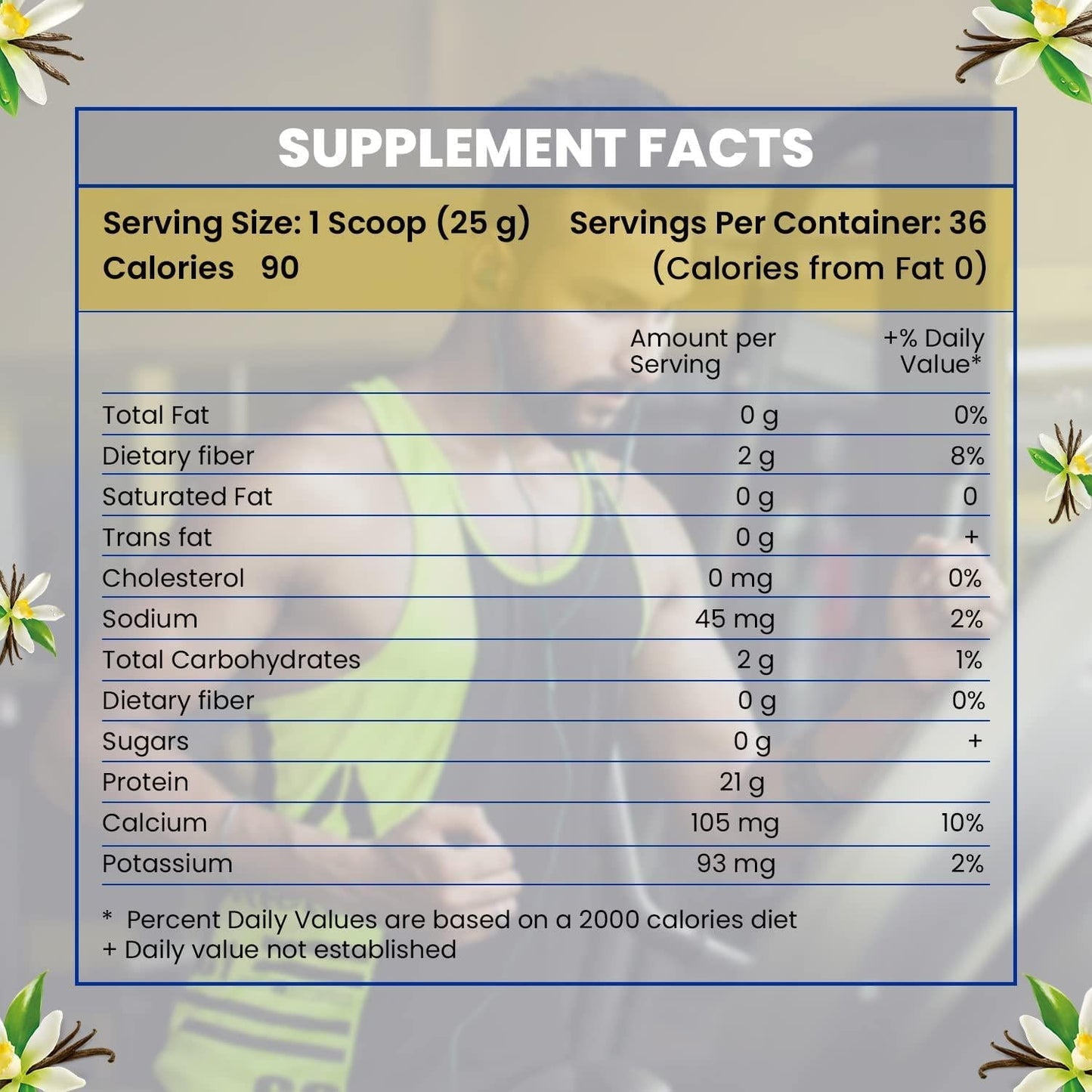 Energy First Natural Grass Fed Whey Protein Isolate Powder - ProEnergy Supplement Shake for Meal Replacement, Preworkout and Post Workout Recovery, Sugar Free, Gluten Free, Non GMO - Vanilla (2lb)