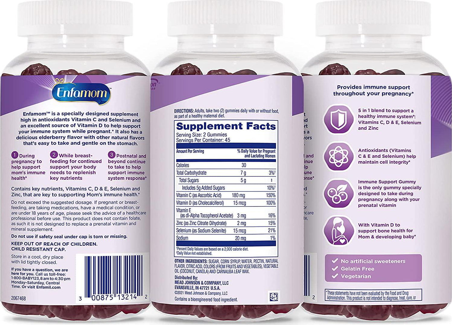 Enfamom Prenatal Immunity Support Elderberry Gummy, 90 Count