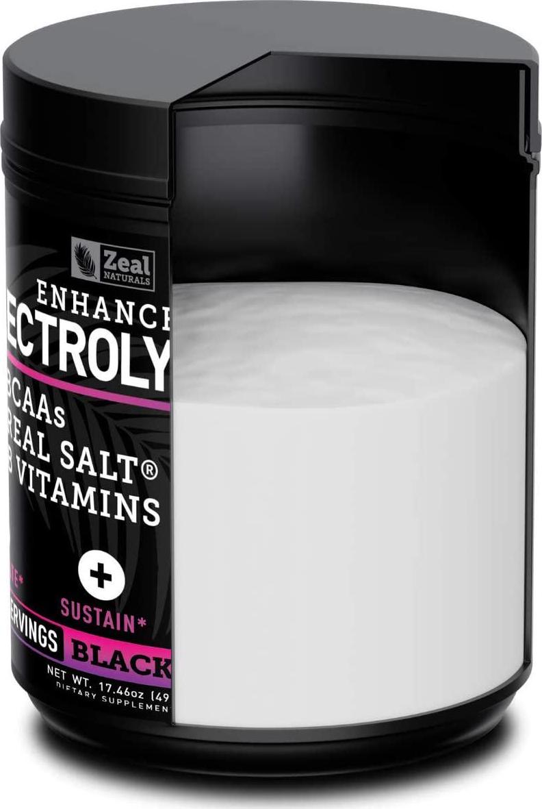 Enhanced Electrolyte Powder (Black Cherry| 90ct.) Sugar Free + BCAA, B-Vitamins and Real Salt - Keto Electrolytes Drinks, Hydration Powder w Potassium, Sodium, Zinc, Magnesium for Hydration and Recovery
