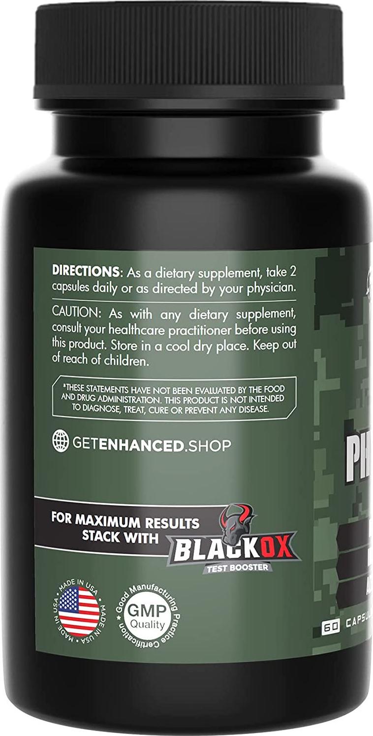 Enhanced Labs PhytoTurk Turkesterone Supplement 500mg for Increased Muscle Growth, Improved Muscle Repair, and Elevated Muscle Protein