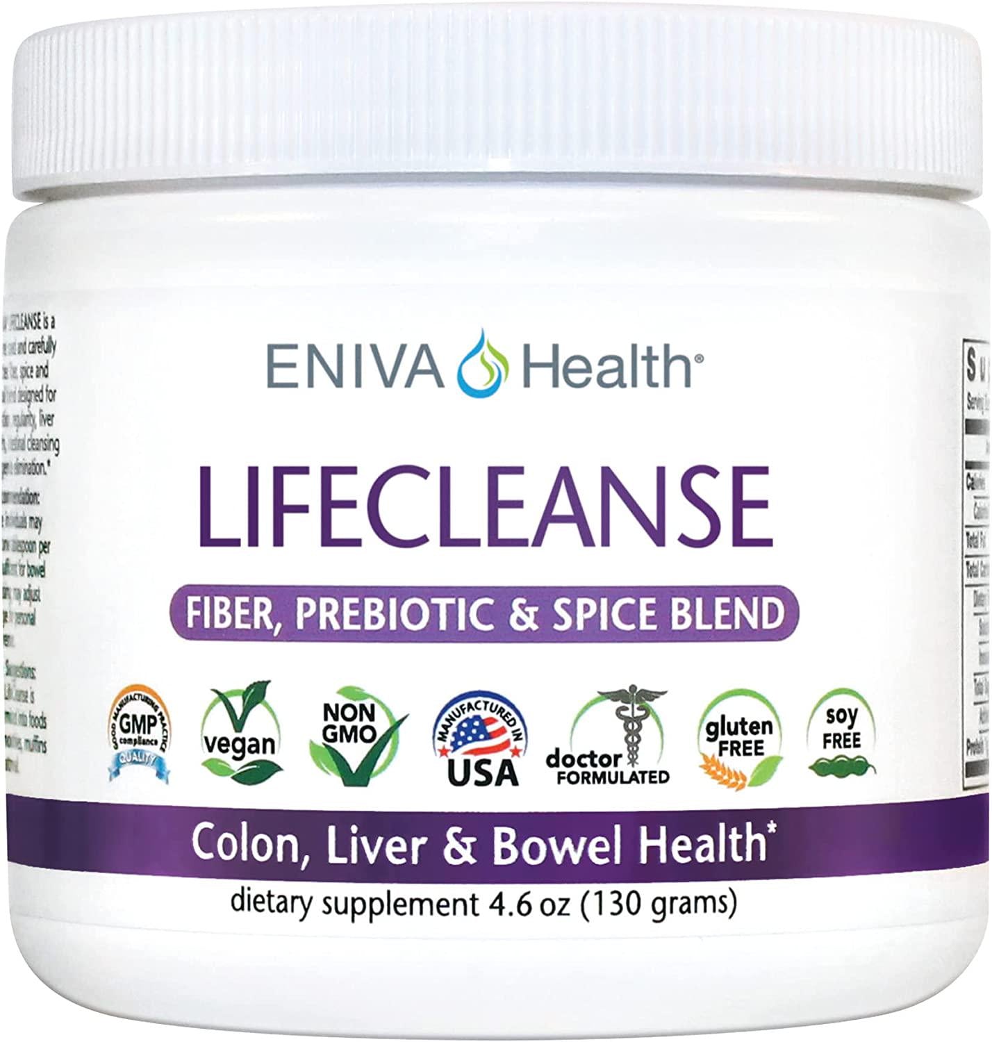 Eniva LifeCleanse Natural Fiber Complex Powder - 4.23 oz