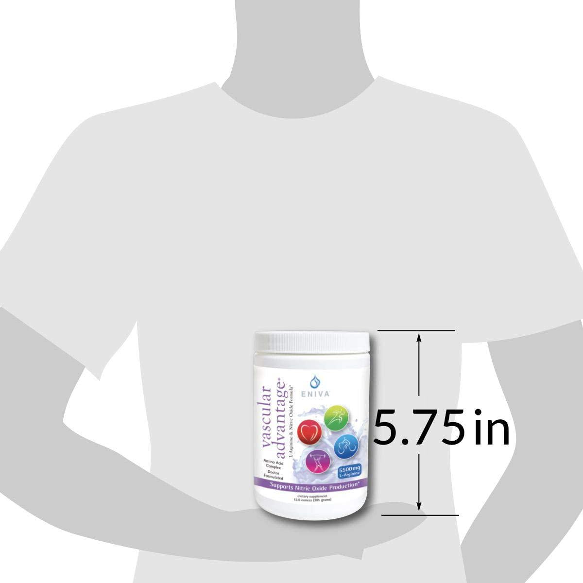 Eniva Pre Workout Nitric Oxide Powder. Extra Strength. 6,950mg Aminos Per Serving. Energy, Endurance, Circulation, Strength. Vegan. No Soy. Keto Friendly.