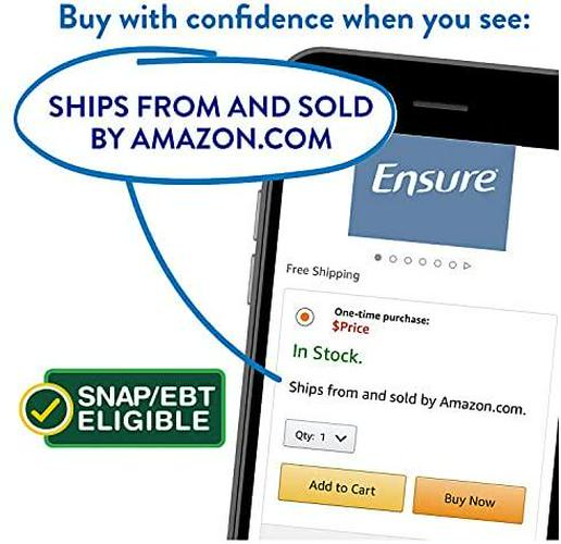 Ensure 100% Plant-Based Vegan Protein Nutrition Shakes with 20g Fava Bean and Pea Protein, Vanilla, 11 fl oz, 12 Count