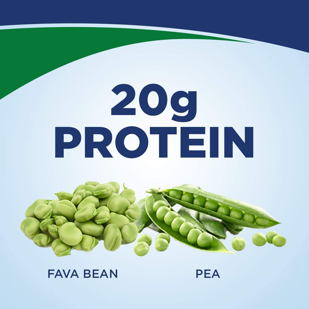 Ensure 100% Plant-Based Vegan Protein Nutrition Shakes with 20g Fava Bean and Pea Protein, Chocolate, 11 Fl Oz, 12 Count