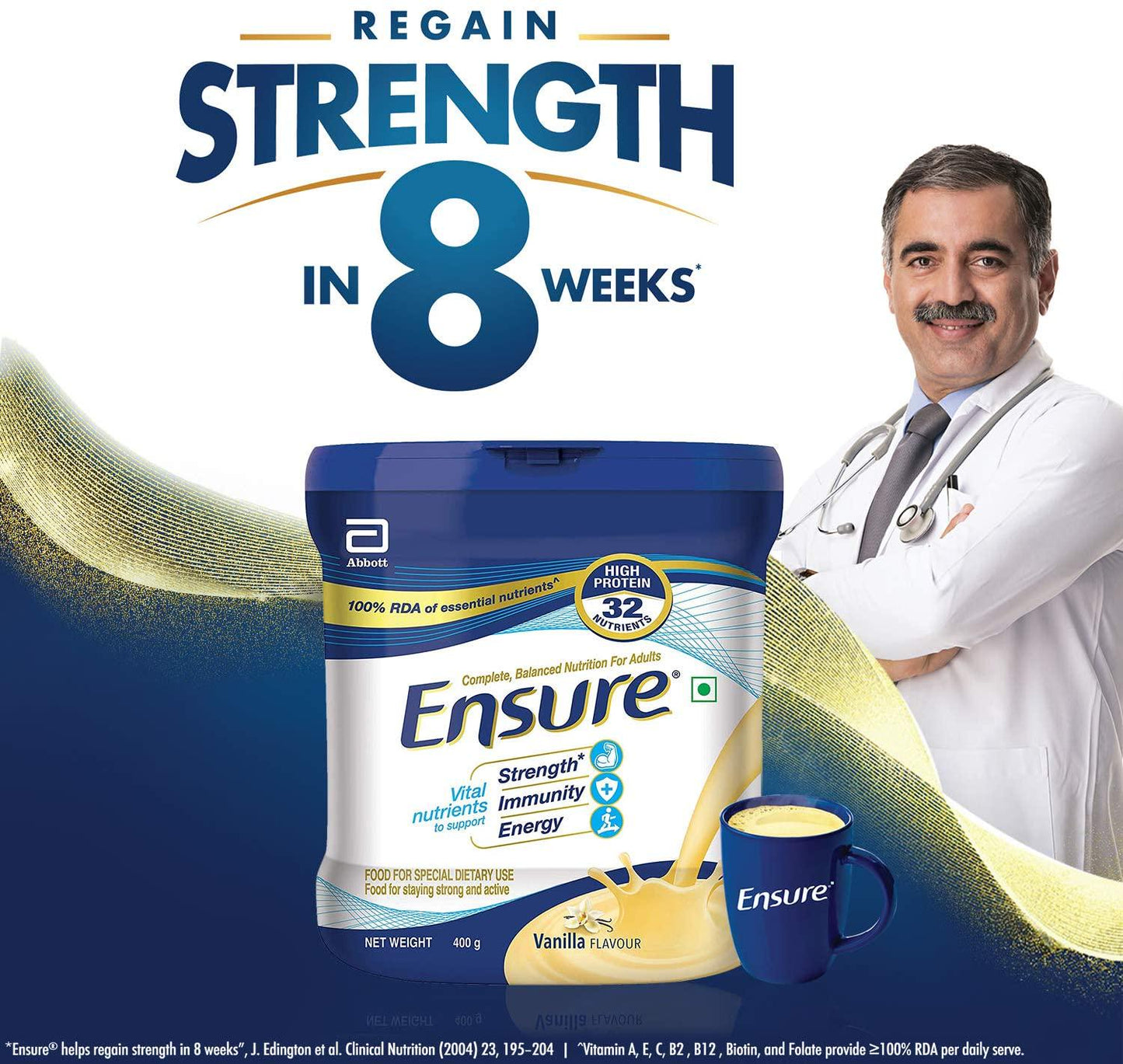 Ensure Balanced Adult Nutrition Health Drink - 400g  ( Vanilla )