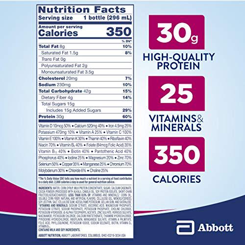 Ensure COMPLETE Nutrition Shake, 30g of Protein, Meal Replacement Shake, with Nutrients for Immune Health, Chocolate, 10 fl oz, 24 Count