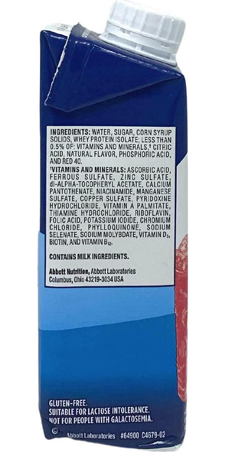 Ensure Clear Mixed Berry, 8 Ounce Recloseable Carton, Abbott 64900 - Case of 24