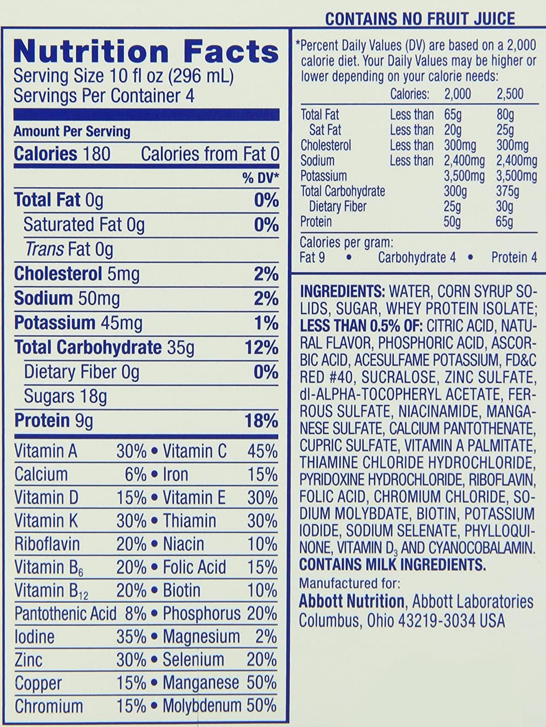 Ensure Clear Nutrition Drink, Fat Free, Mixed Fruit, 10 ounces, 12 count