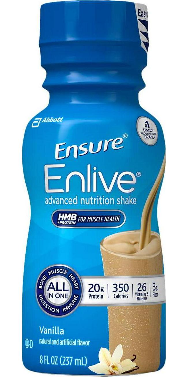 Ensure Enlive Nutrition Shake, Vanilla, 12 Count