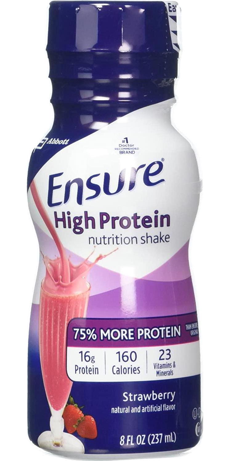 Ensure High Protein Nutrition Shake, Strawberry, 6 Count