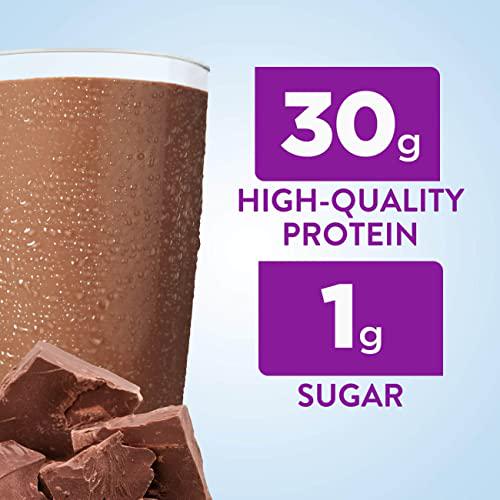 Ensure Max Protein Nutrition Shake, with 30g of Protein, 1g of Sugar, High Protein Shake, Milk Chocolate, 11 Fl Oz (Pack of 4), 44 Fl Oz
