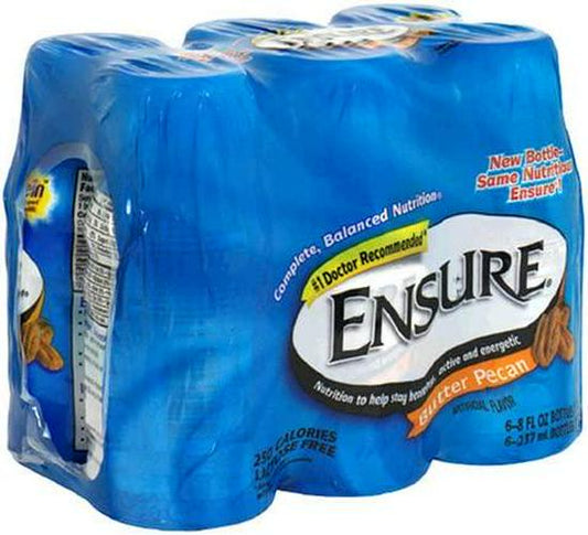 Ensure Nutrition Drink, Butter Pecan, 6-8 fl oz (237 ml) Bottles [1.5 qt (1.42 l)]