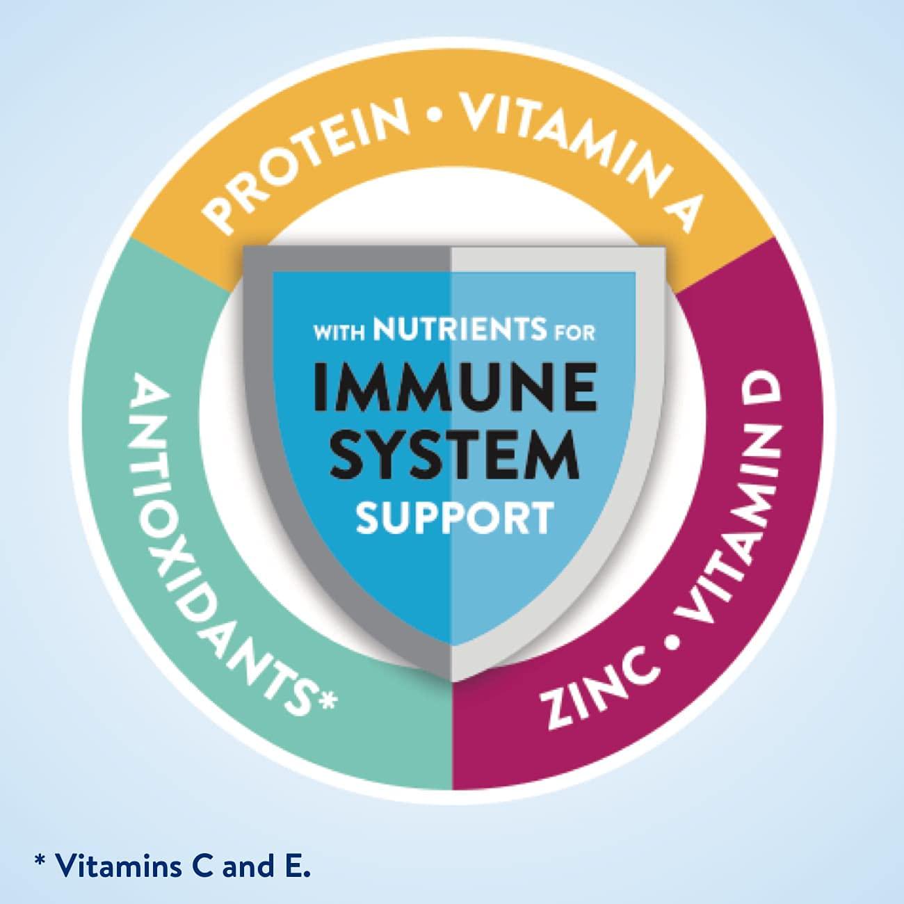 Ensure Original Nutrition Shake with Fiber, Small Meal Replacement Shake, Complete, Balanced Nutrition with Nutrients to Support Immune System Health, Milk Chocolate, 8 Fl Oz (Pack of 24)