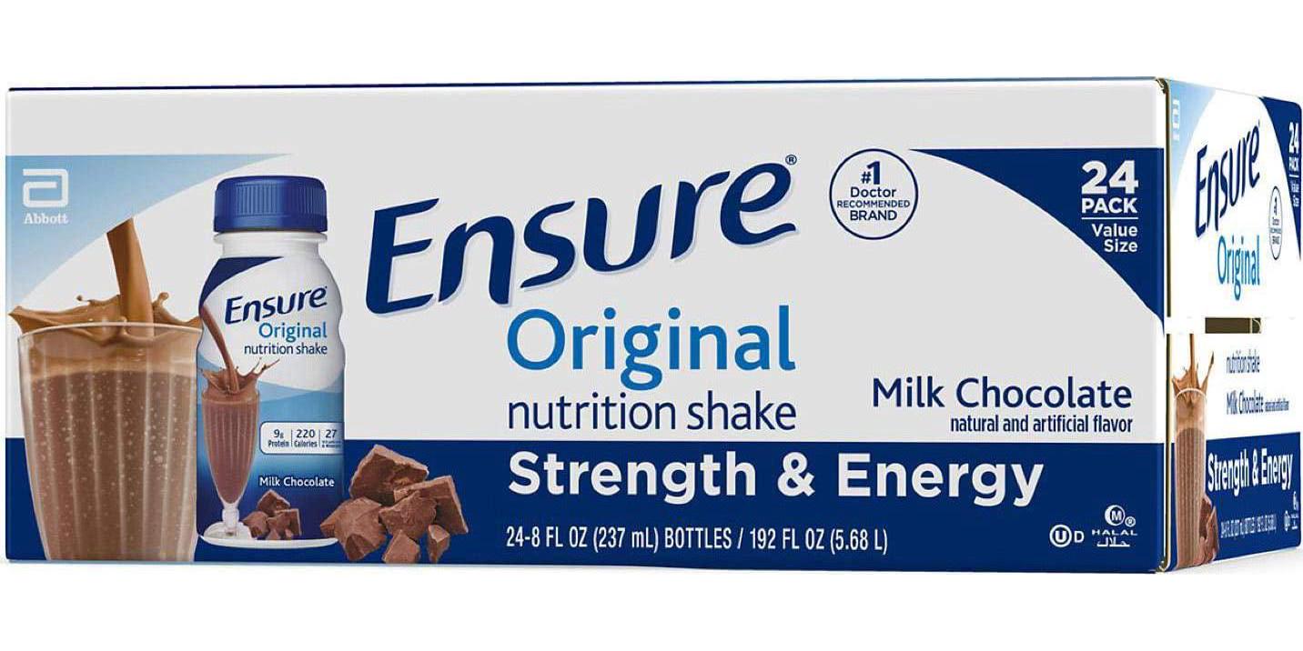 Ensure Original Nutrition Shake, Milk, 8 Chocolate 192 Fl Oz (Pack of 24)