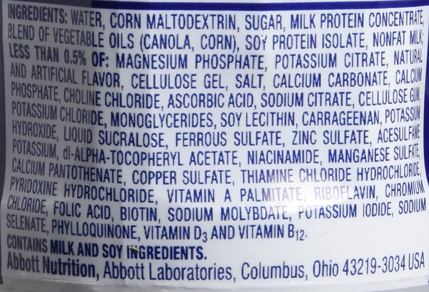 Ensure Regular Vanilla Liquid, 8 Ounce Bottle, 6 Count