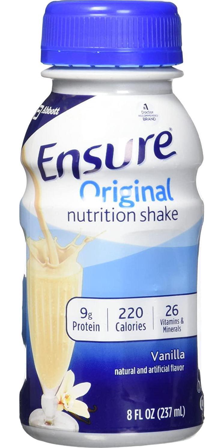 Ensure Regular Vanilla Liquid, 8 Ounce Bottle, 6 Count
