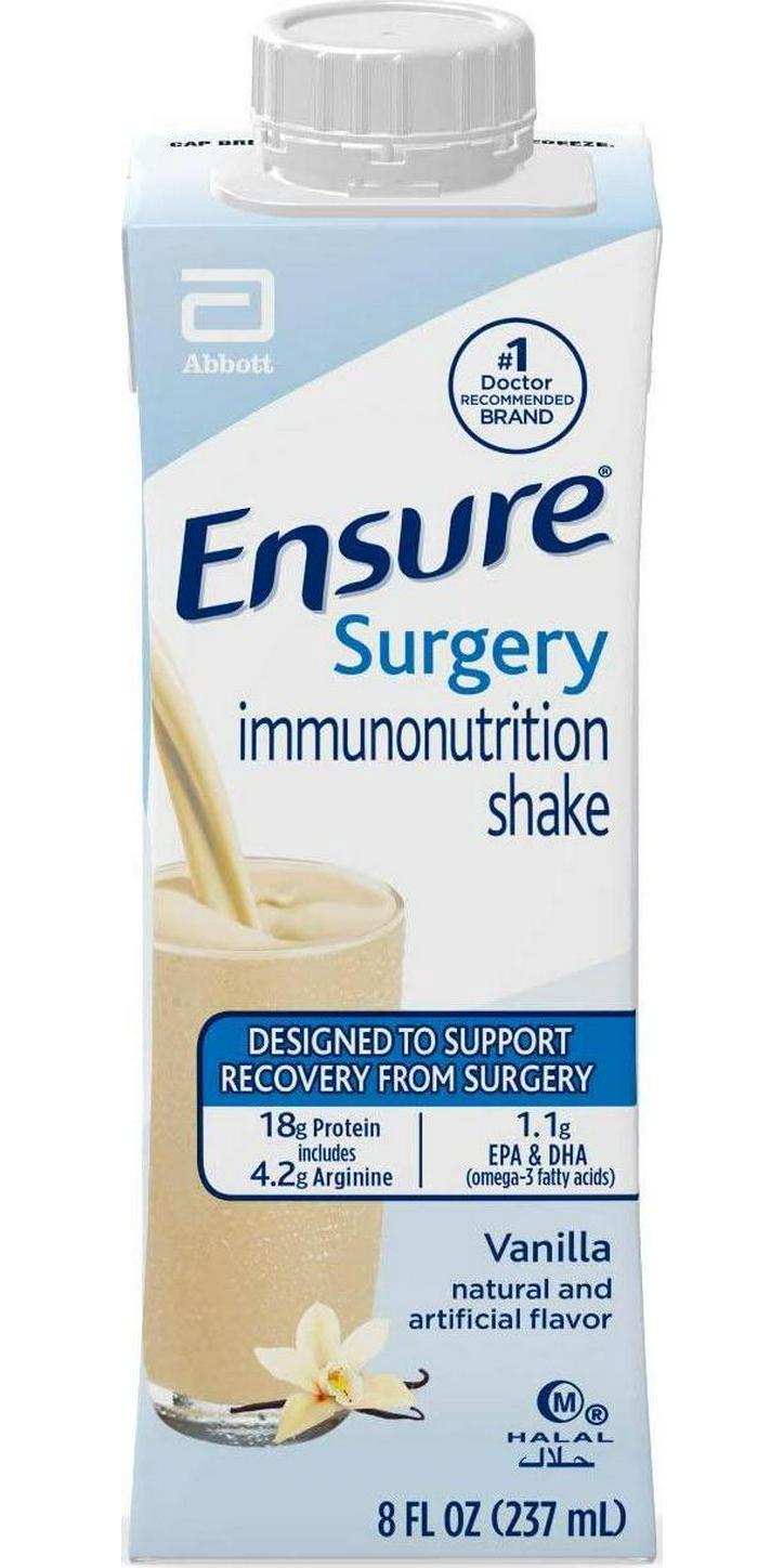 Ensure Surgery Immunonutrition Shake, Vanilla, 8 Fl Oz, 24 count