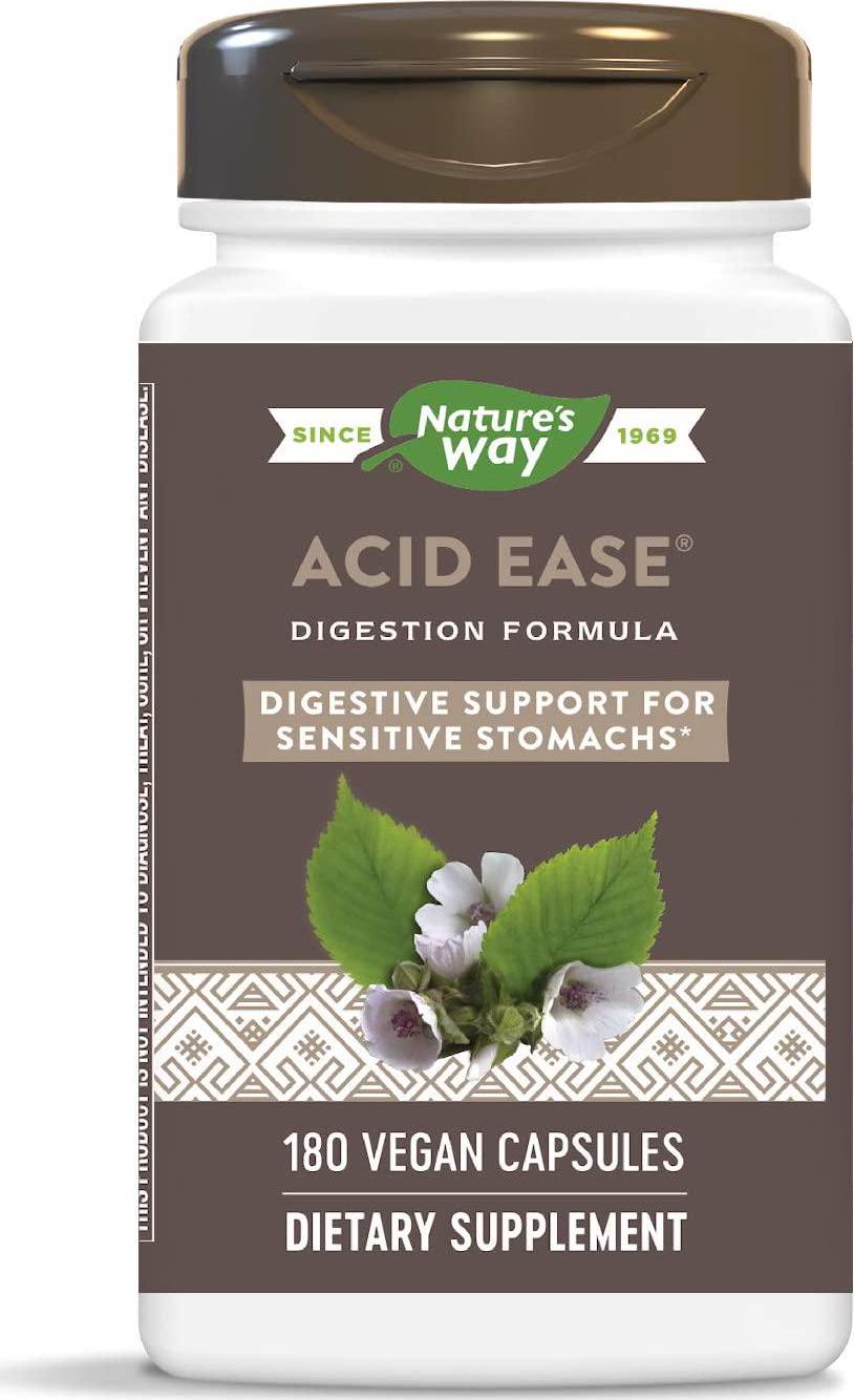 Enzymatic Therapy Acid-Ease, digestion formula for sensitive stomachs, 180 Vcaps