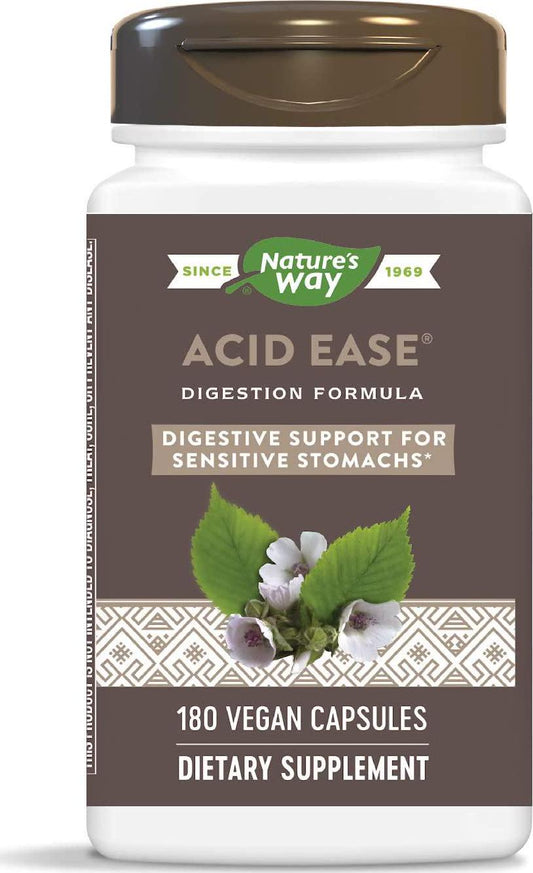 Enzymatic Therapy Acid-Ease, digestion formula for sensitive stomachs, 180 Vcaps