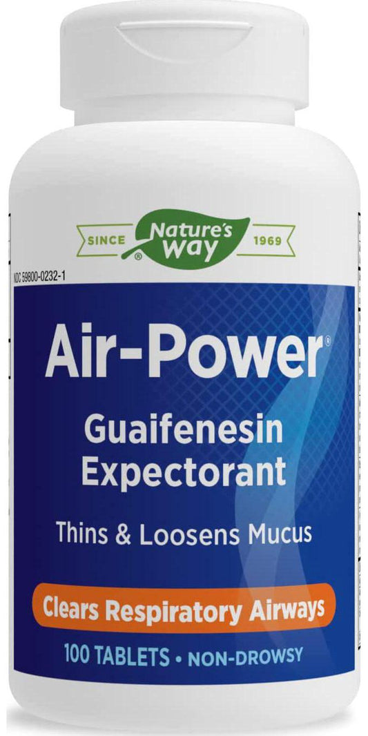 Enzymatic Therapy Air-Power Guaifenesin Expectorant Non-Drowsy 100 Count