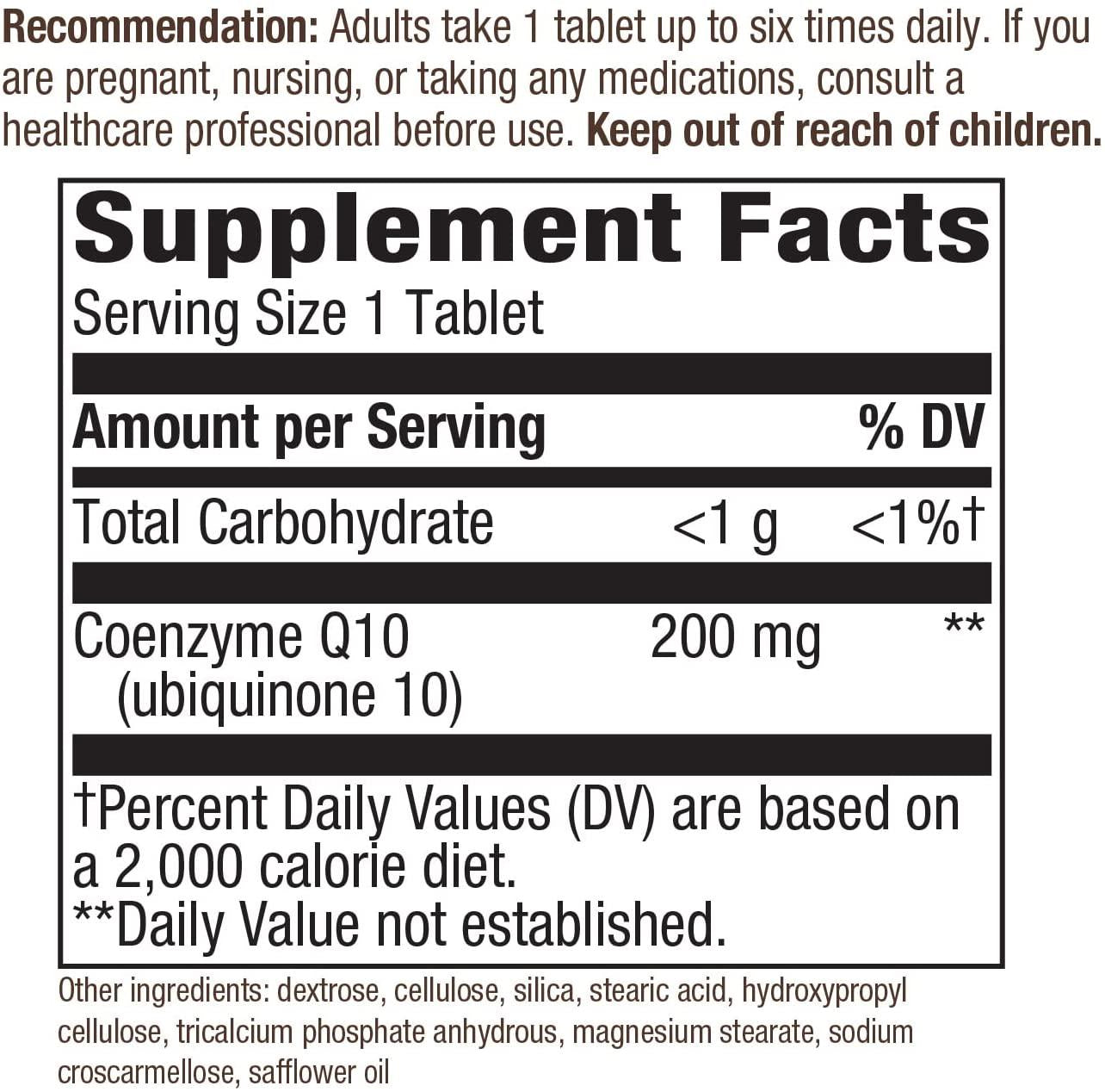 Enzymatic Therapy COQ10 Tablets, 30 Count