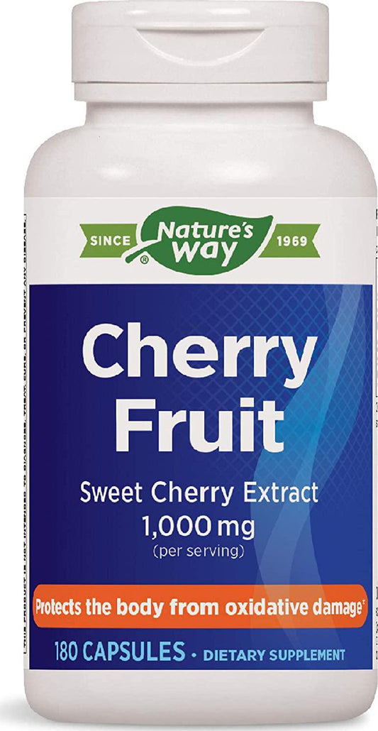 Enzymatic Therapy Cherry Fruit Sweet Cherry Extract 1,000 mg Potency, 180 Count