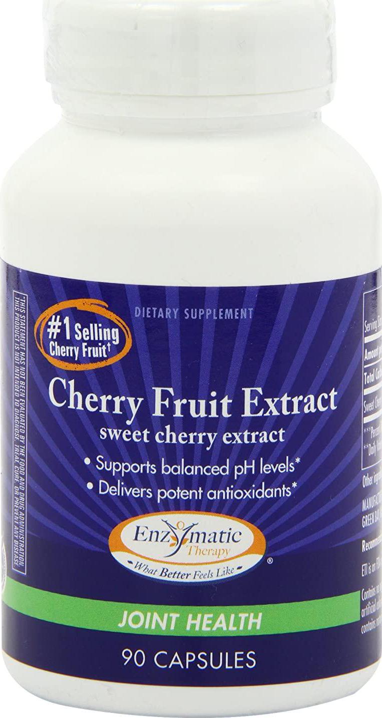 Enzymatic Therapy Cherry Fruit Sweet Cherry Extract 1,000 mg Potency, 90 Count