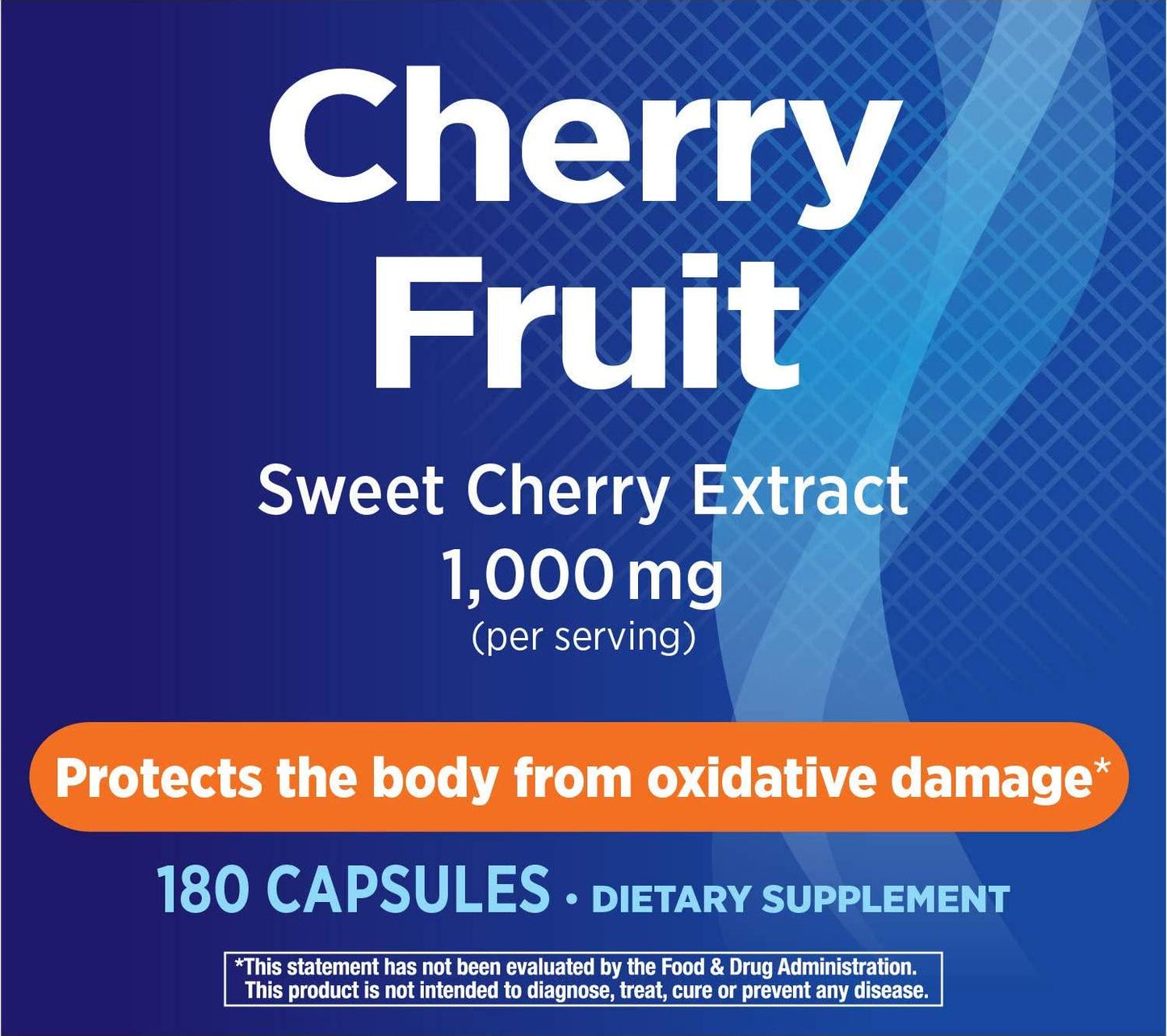 Enzymatic Therapy Cherry Fruit Sweet Cherry Extract 1,000 mg Potency, 180 Count