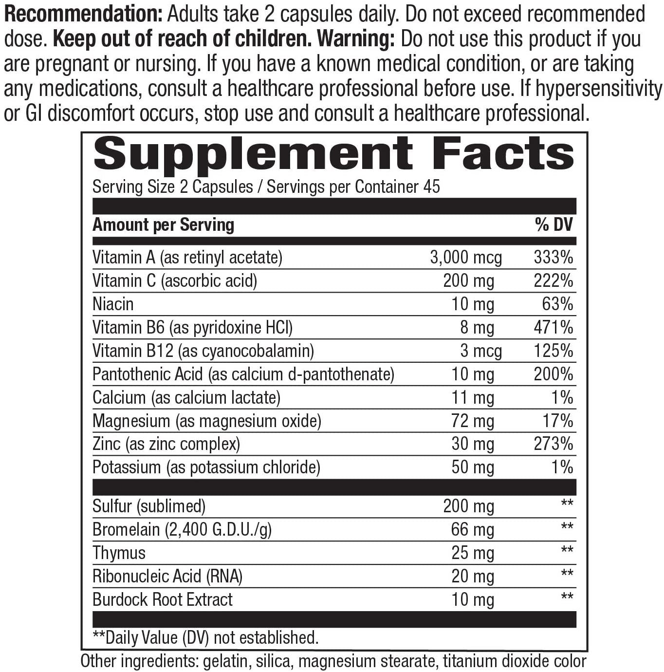 Enzymatic Therapy Derma Klear Akne-Zyme Blend, 90 Capsules