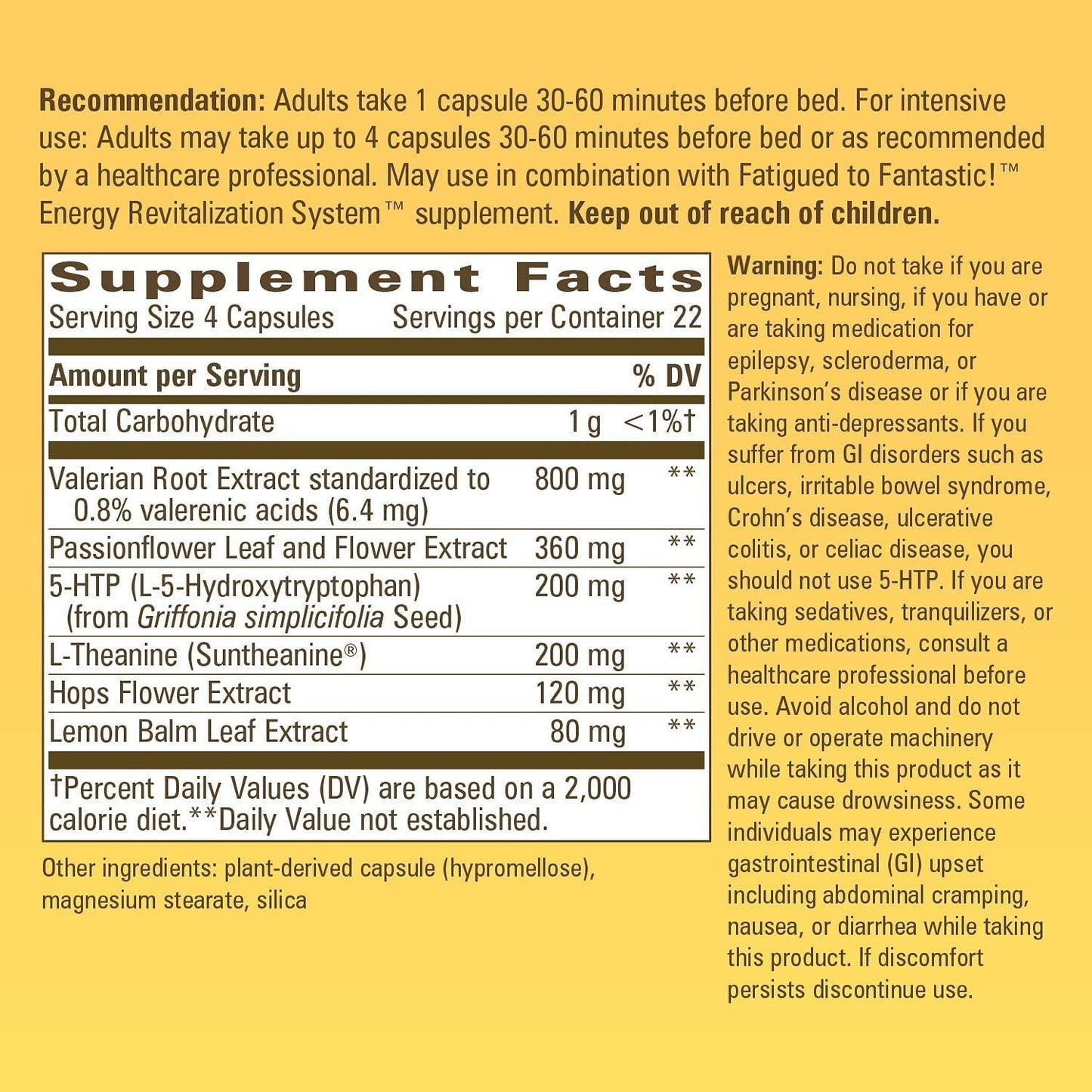 Enzymatic Therapy Fatigued to Fantastic! Revitalizing Sleep Formula, 90 VCaps