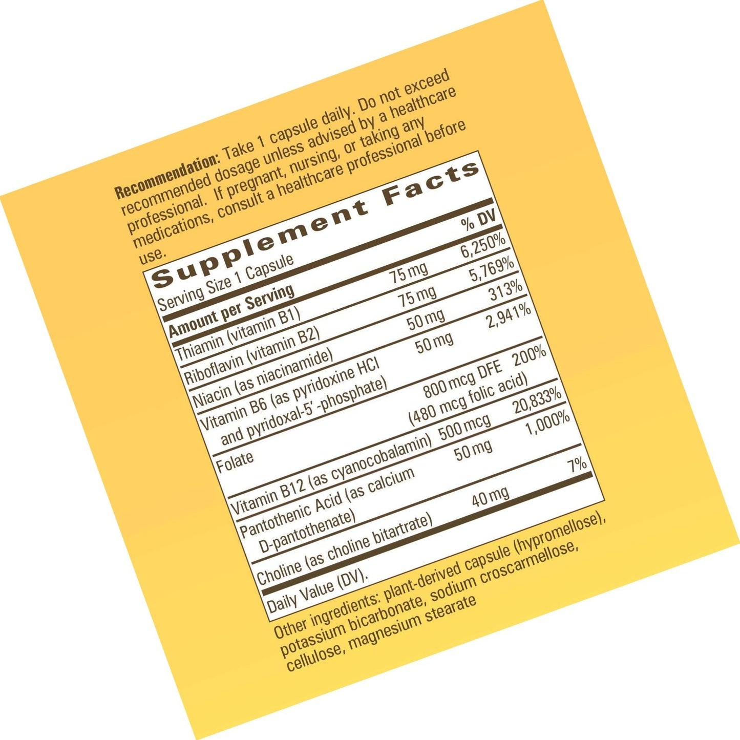 Enzymatic Therapy Fatigued to Fantastic Daily Energy B Complex Vegetarian Capsule, 120 Count (Packaging May Vary)