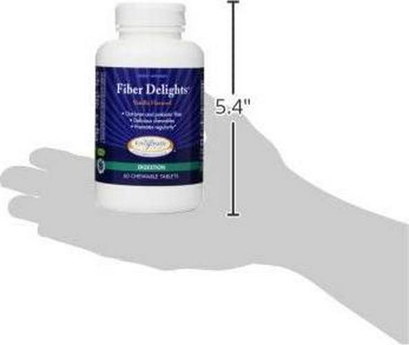 Enzymatic Therapy Fiber Delights Vanilla Chewables, 60 Tablets