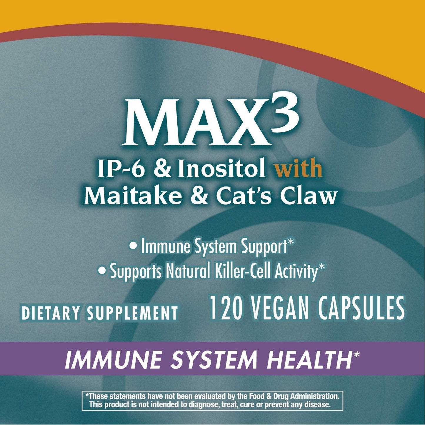 Enzymatic Therapy Nature's Way Cell Forté MAX3 IP-6 and Inositol w/Maitake and Cat's Claw, 120 Capsules