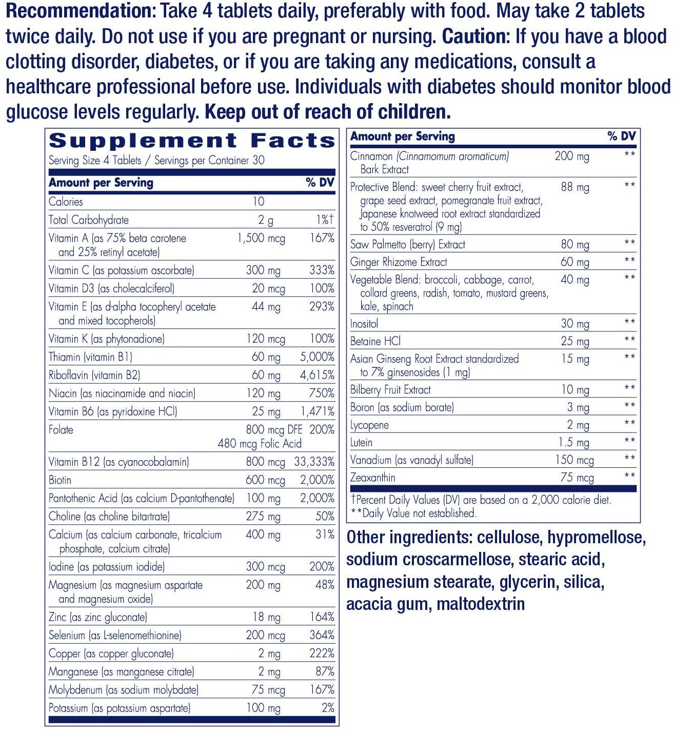 Enzymatic Therapy Nature's Way Doctor's Choice Multivitamin 50+ Men, Immune Support, + B Vitamins, 120 Tablets (00092)