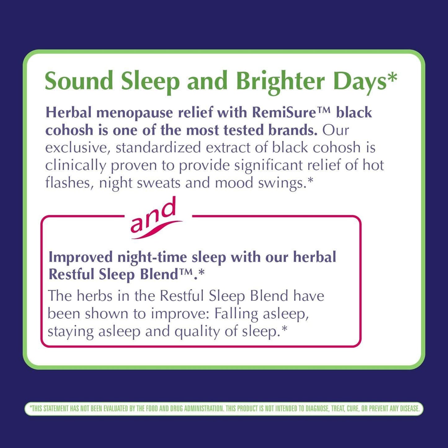 Enzymatic Therapy Remifemin Good Night Estrogen Free One per Night, 21 Count