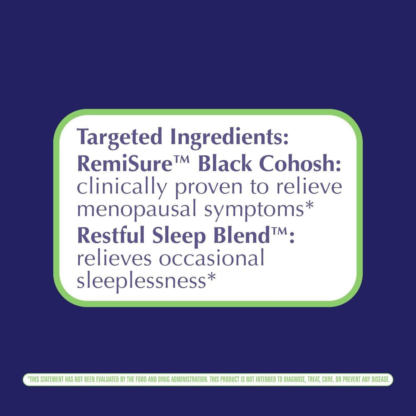 Enzymatic Therapy Remifemin Good Night Estrogen Free One per Night, 21 Count