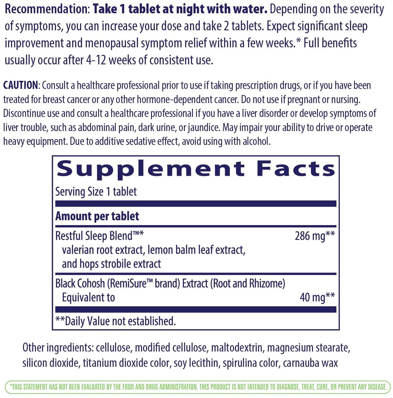 Enzymatic Therapy Remifemin Good Night Estrogen Free One per Night, 21 Count