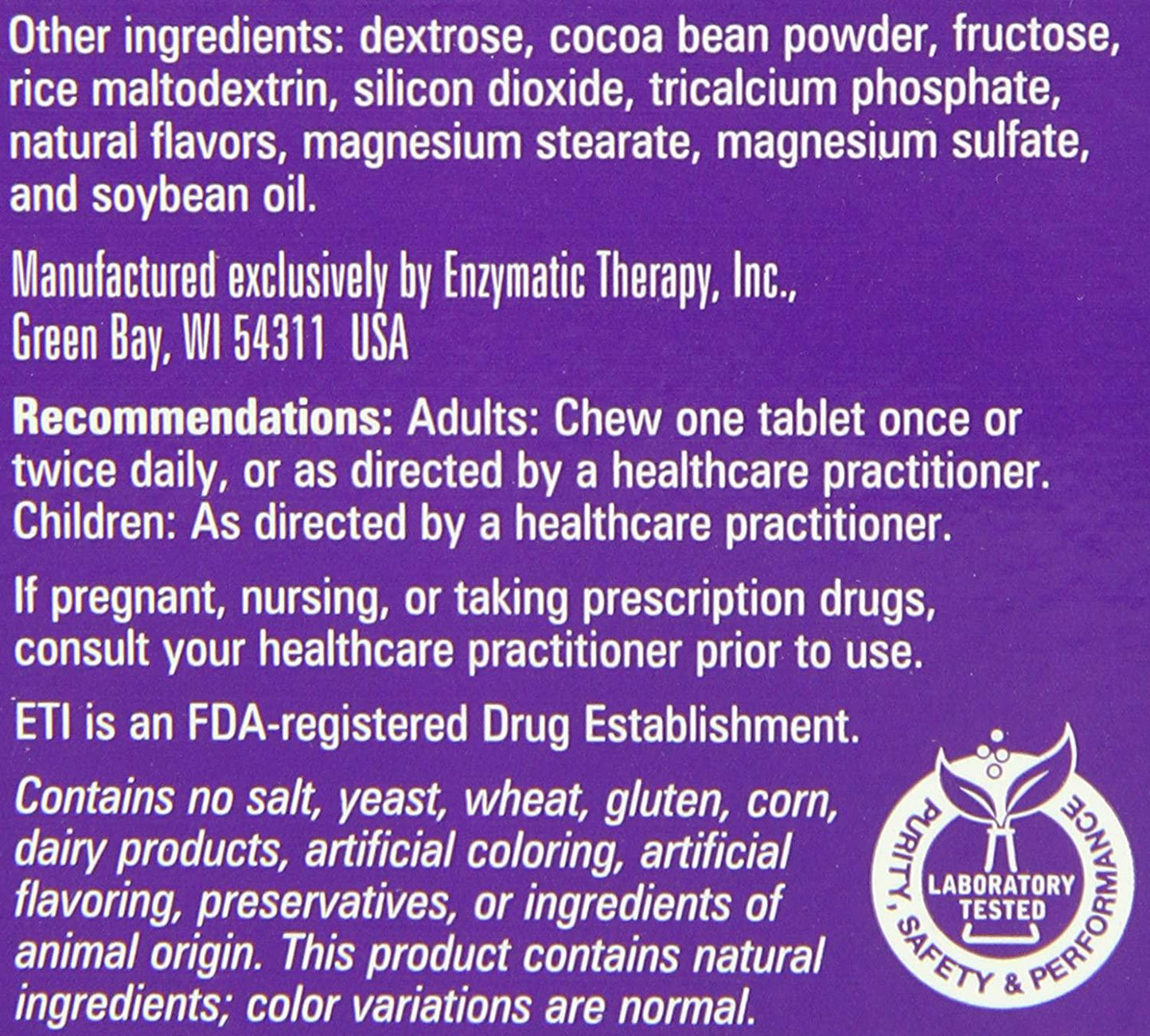 Enzymatic Therapy Smart Q10, CoQ10, 100 mg, 30 Chewable Tablets