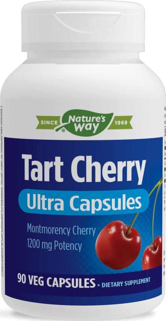 Enzymatic Therapy Tart Cherry Ultra Vegetarian Capsules, 1,200 mg per serving, 90 Count