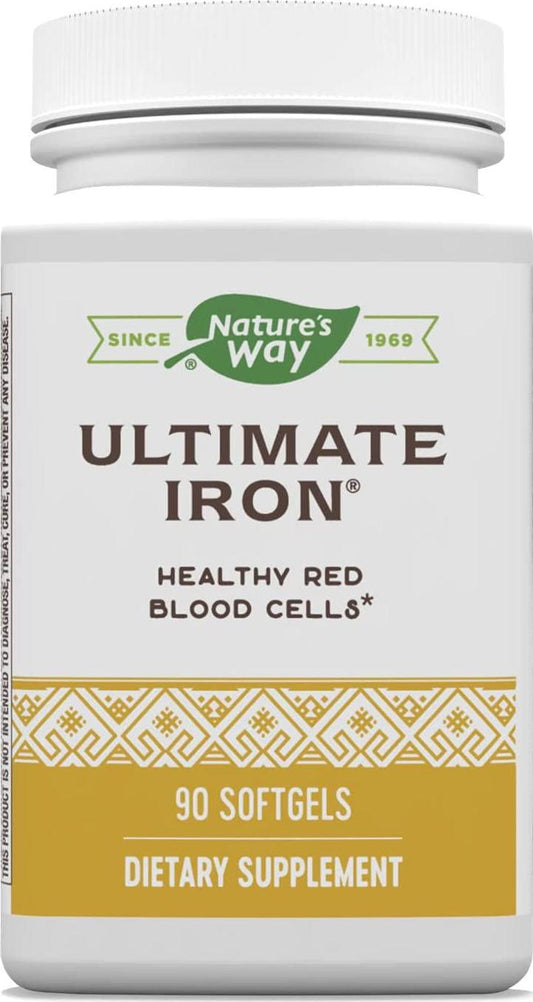 Enzymatic Therapy Ultimate Iron Softgels, 90 Count