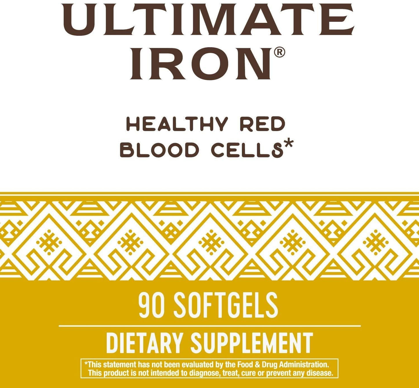 Enzymatic Therapy Ultimate Iron Softgels, 90 Count