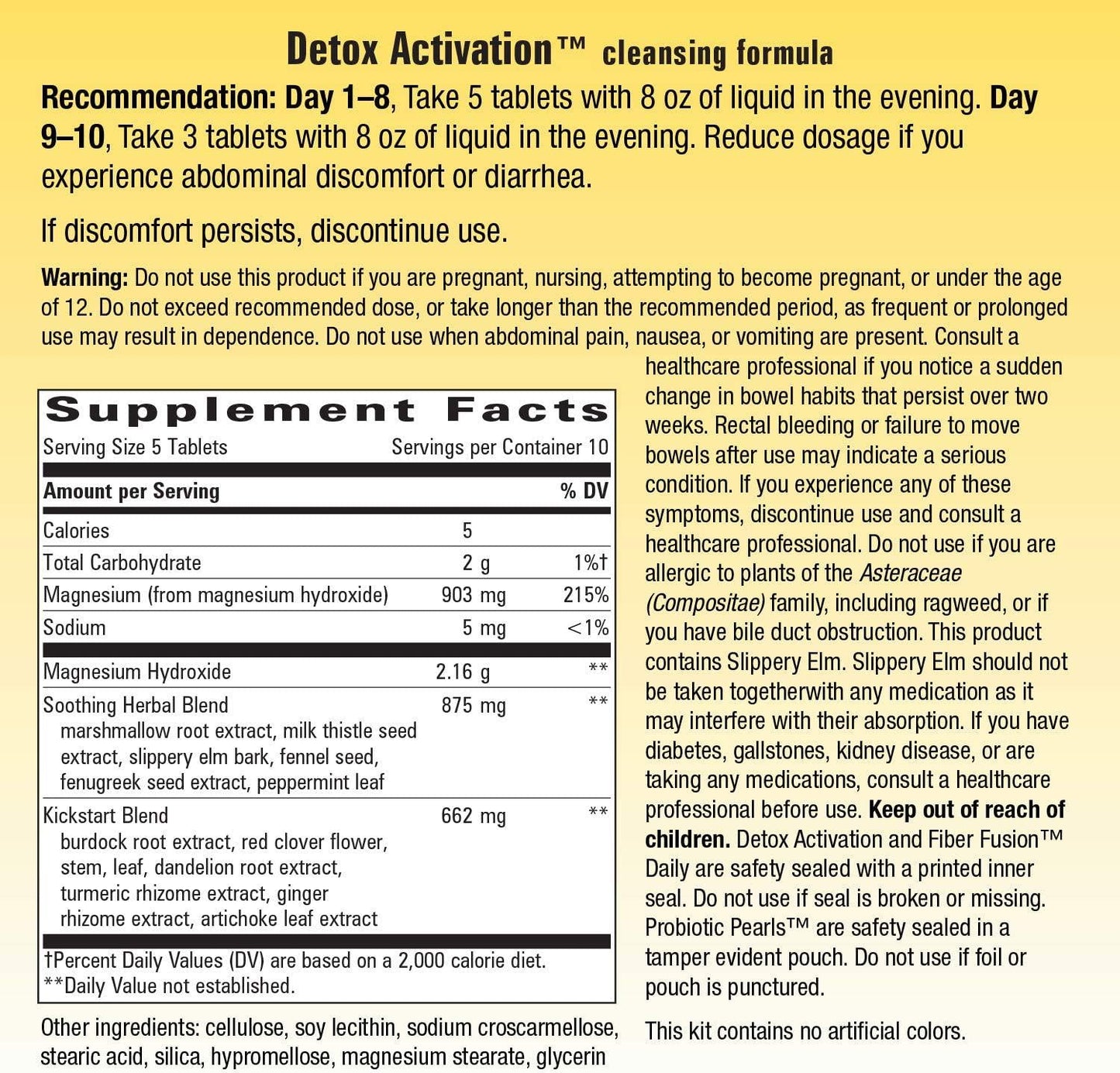 Enzymatic Therapy Whole Body Cleanse Complete 10-Day System Detox Activation Cleansing Kit