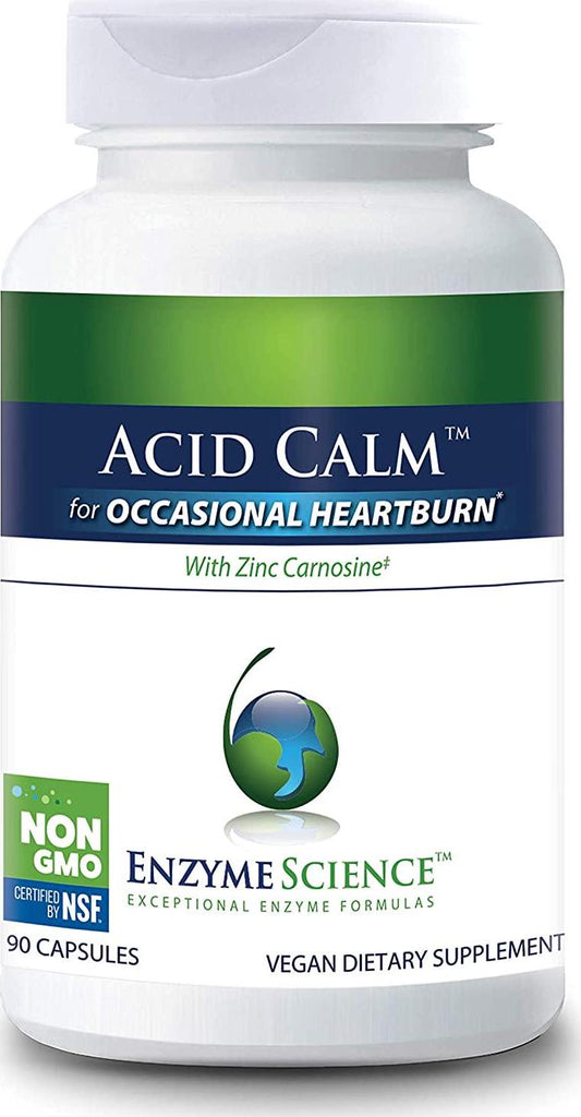Enzyme Science - Acid Calm, Occasional Heartburn and Indigestion, 90 Vegetarian Capsules