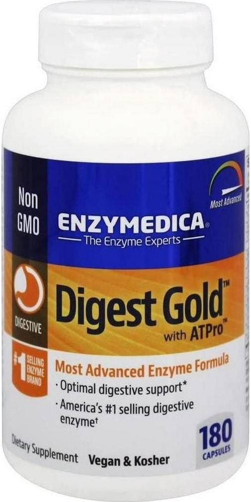 Enzymedica - Digest Gold with ATPro - 180 Capsules (Formerly DigestGold)