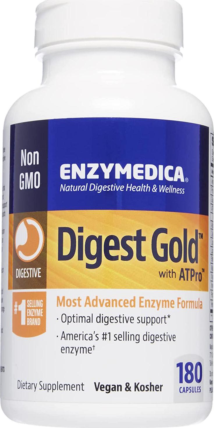 Enzymedica - Digest Gold with ATPro - 180 Capsules (Formerly DigestGold)