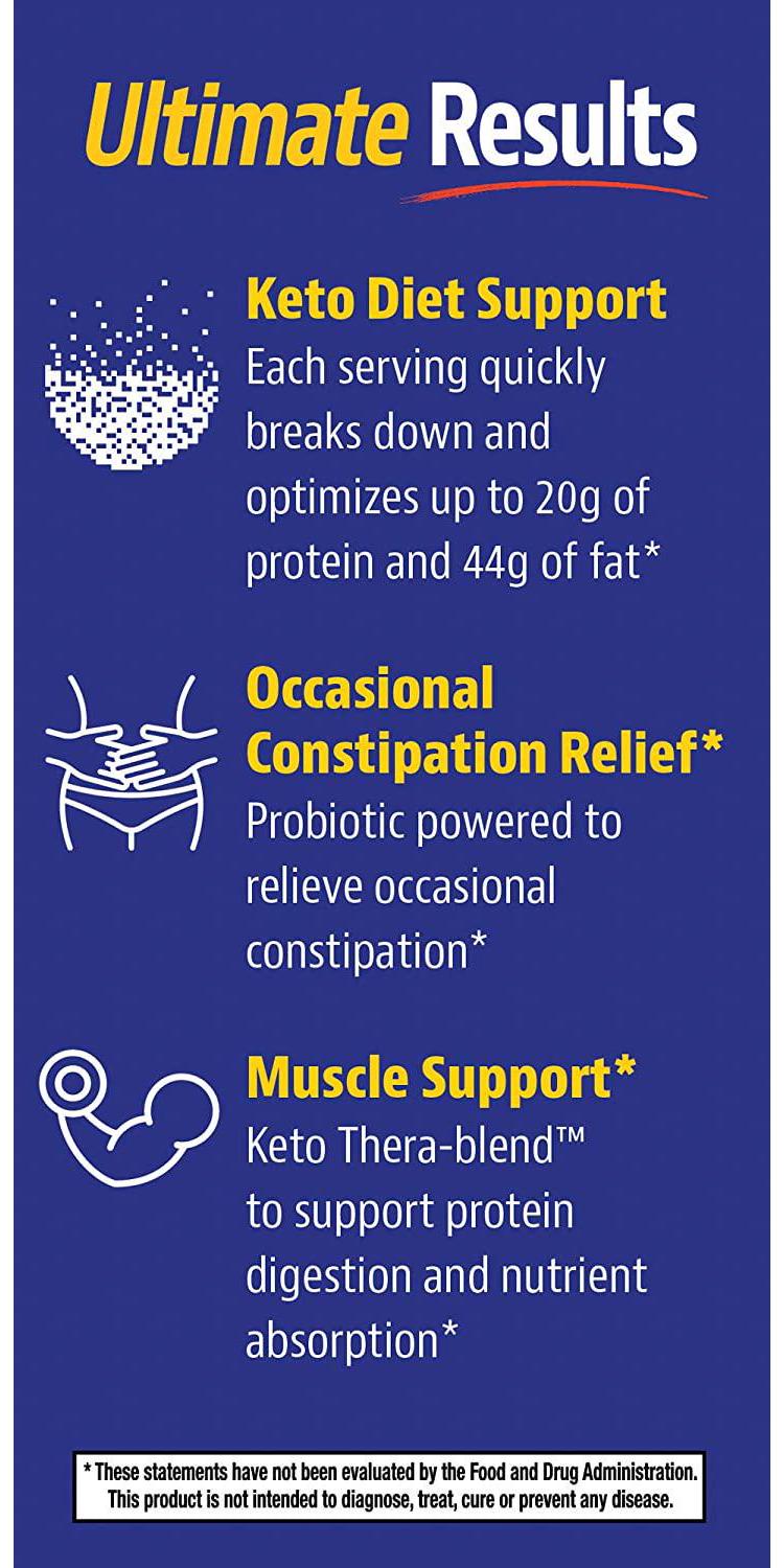 Enzymedica, Digest Keto, Digestive Aid for Relief from Occasional Constipation, 2 Billion CFU Probiotic, Vegan, Gluten Free, Non-GMO, 60 Capsules (30 Servings)