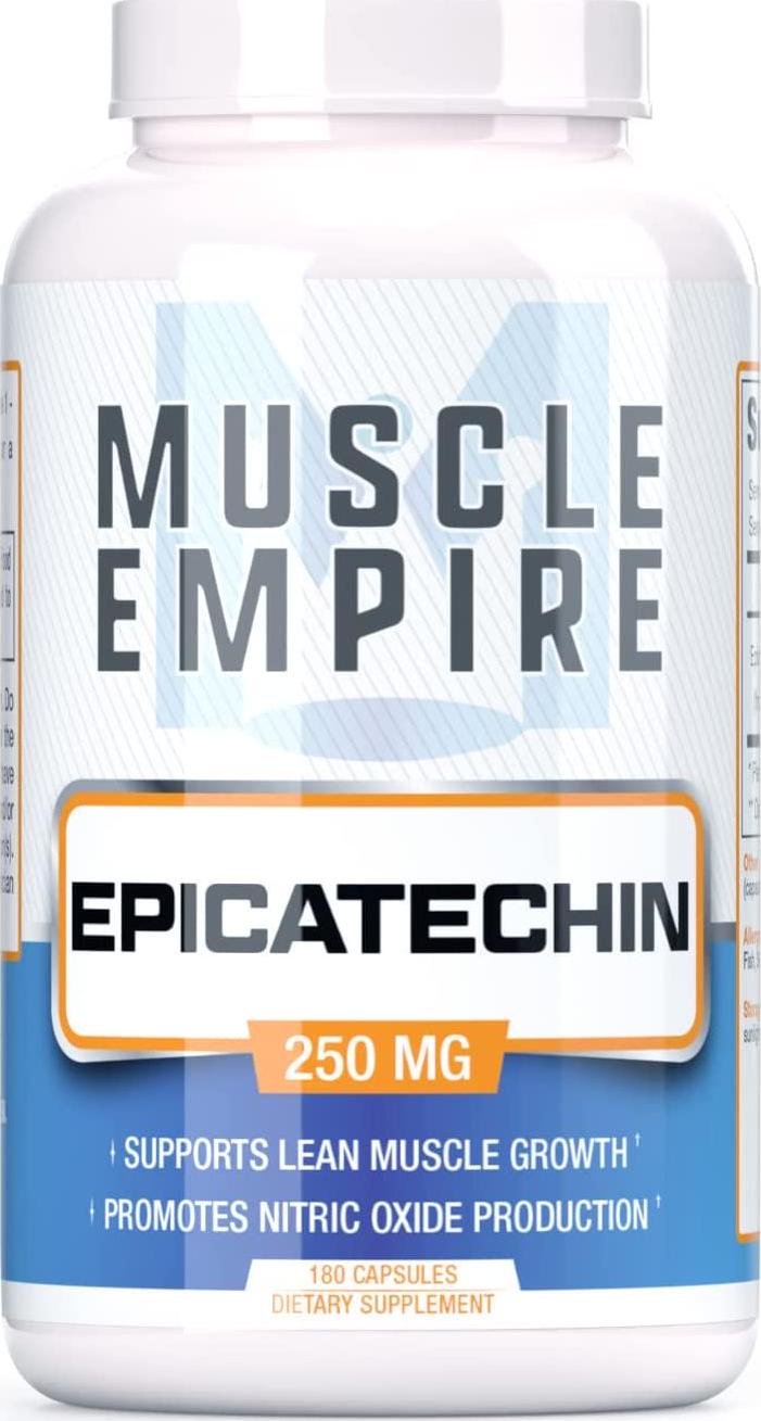 Epicatechin Extract Capsules - Supports Lean Muscle Growth, Nitric Oxide Booster and Myostatin Inhibitor - 180 Count - Muscle Empire