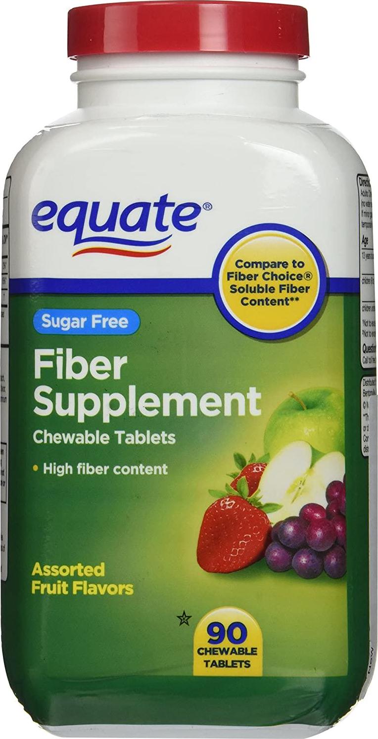 Equate - Fiber Supplement, 90 Chewable Tablets (Compare to Fiber Choice)