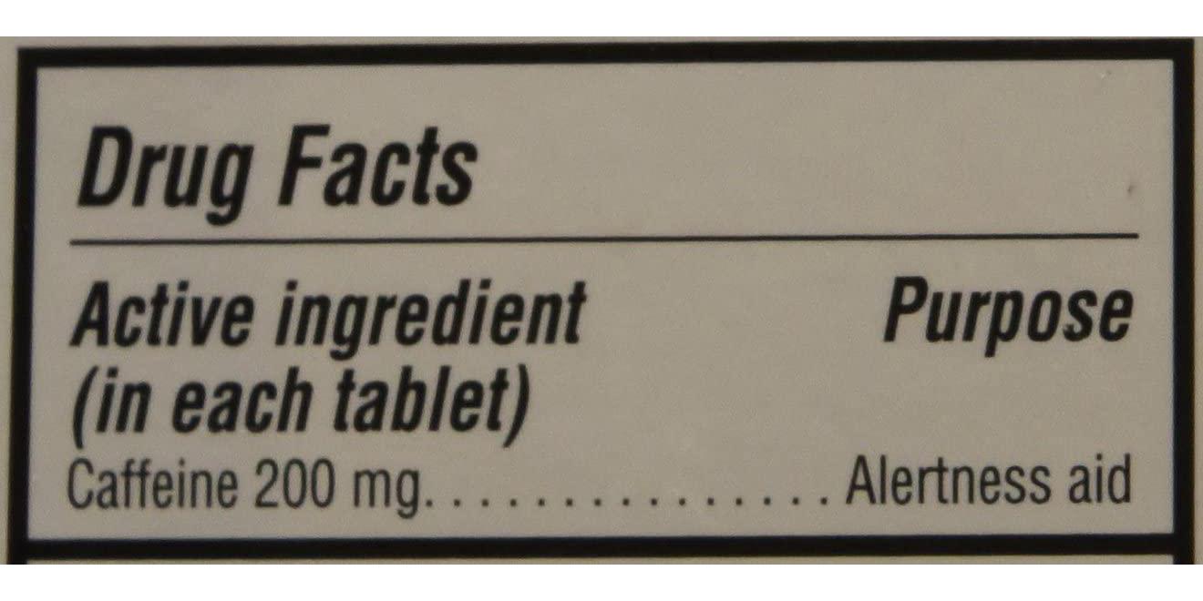 Equate - Stay Awake - Alertness Aid with Caffeine, Maximum Strength, 80 Tablets 200 Mg